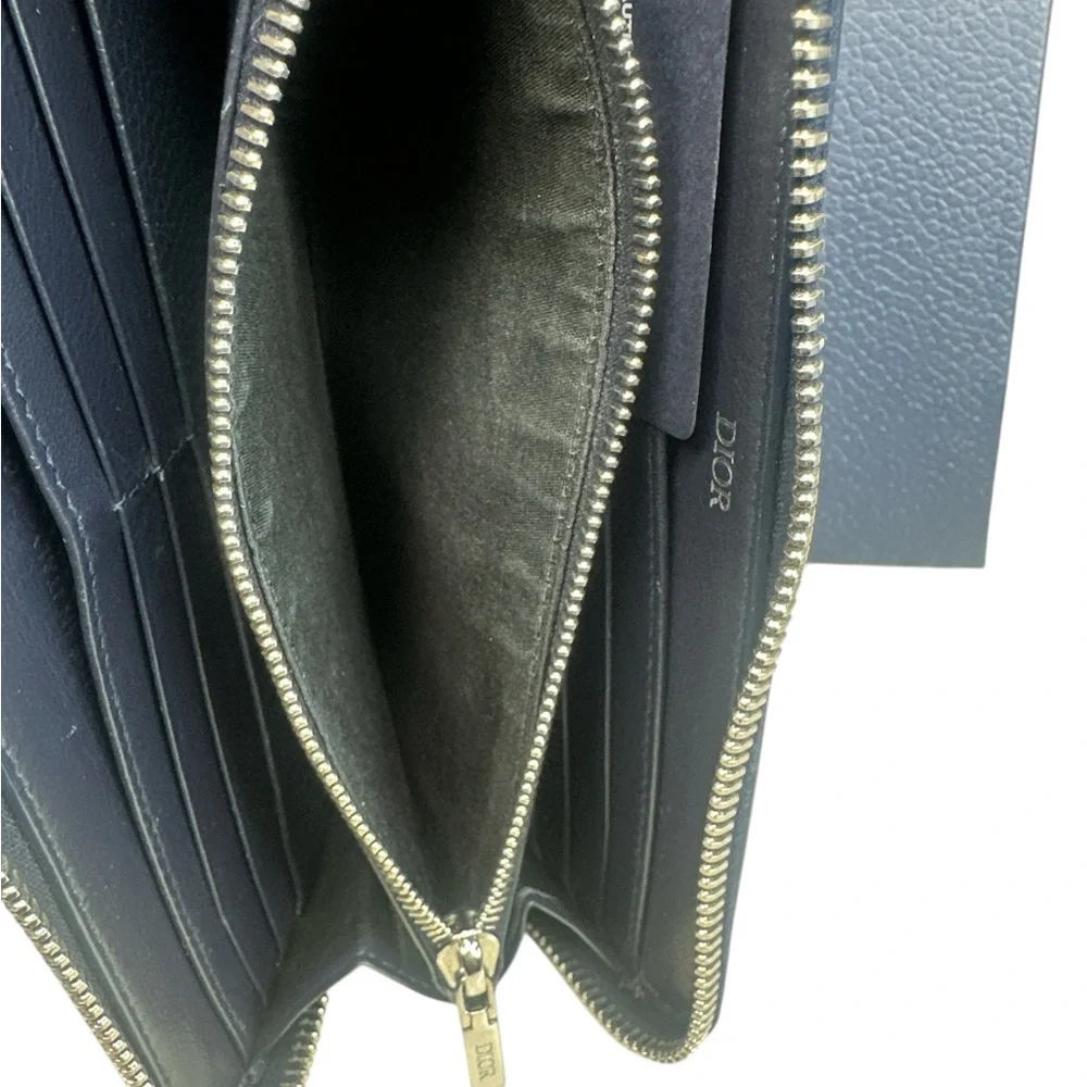 Dior CD icon zip long wallet